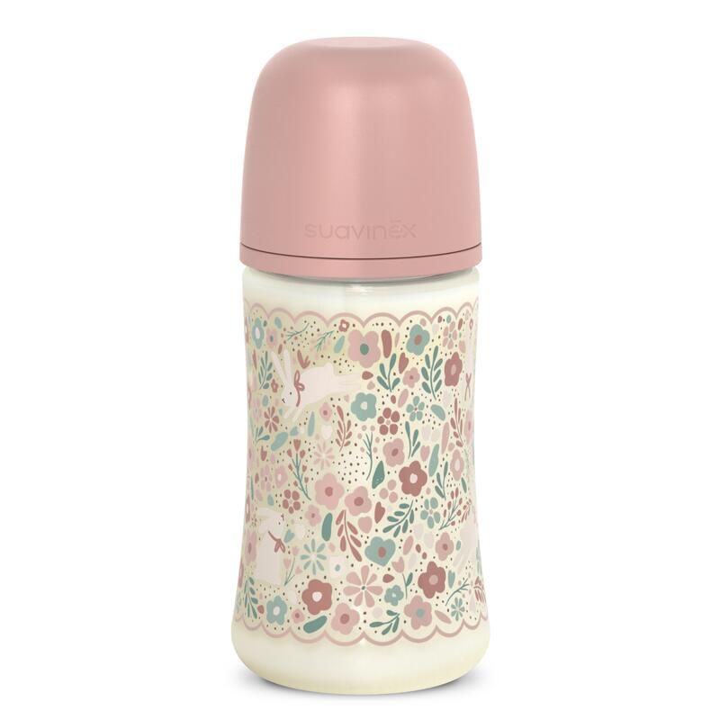 Biberon avec tétine SX Pro 270 ml débit M  Wonderland Rose - suavinex