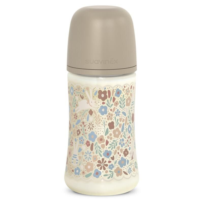 Biberon avec tétine SX Pro 270 ml débit M  Wonderland Beige - suavinex