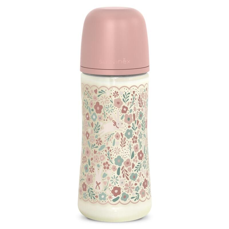 Biberon avec tétine SX Pro 360 ml débit L Wonderland Rose - suavinex