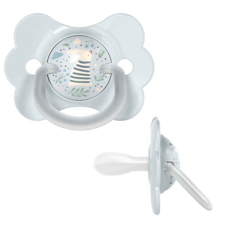 Sucette Butterfly SX Pro 0/6M décorée Wonderland Lapin Bleu - suavinex