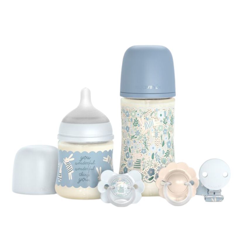 Welcome baby set lapin Wonderland Bleu - suavinex