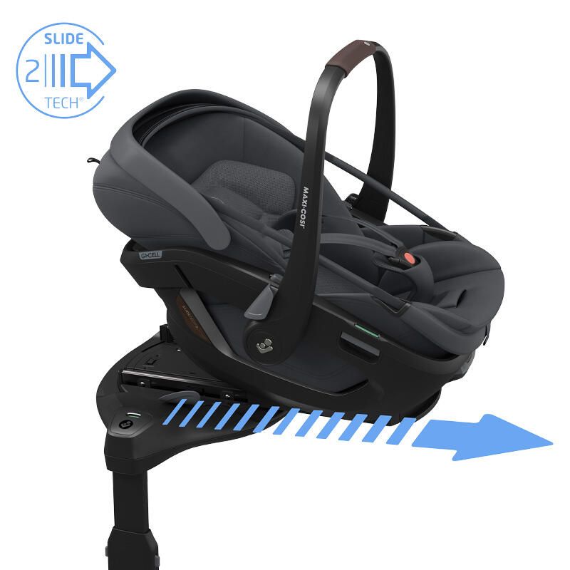 Siège auto 40-87cm Coral Slide Pro Moon Graphite - maxi cosi