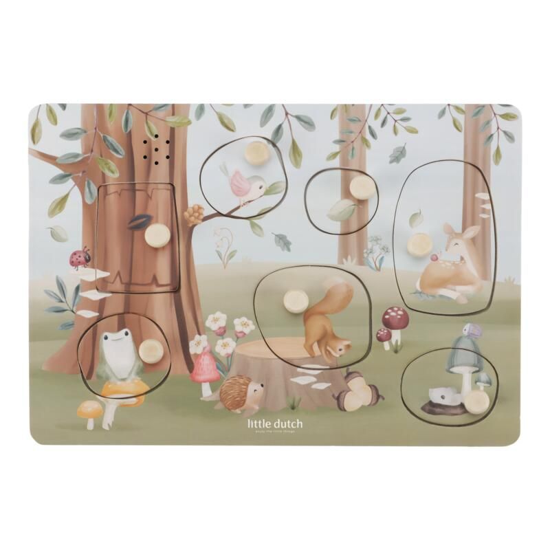 Puzzle sonore en Bois FSC Forest Friends - little dutch