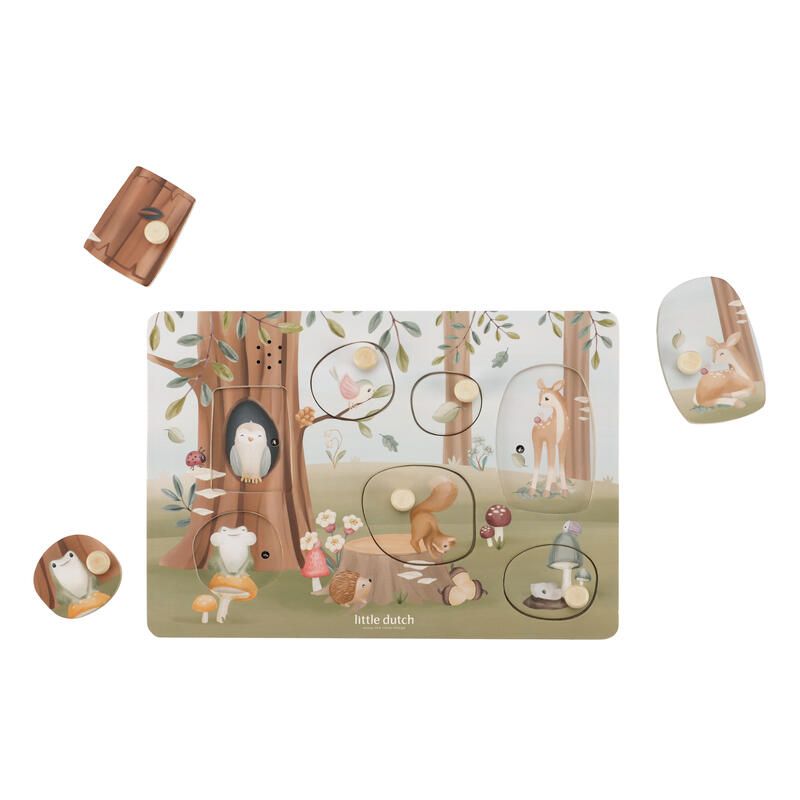 Puzzle sonore en Bois FSC Forest Friends - little dutch