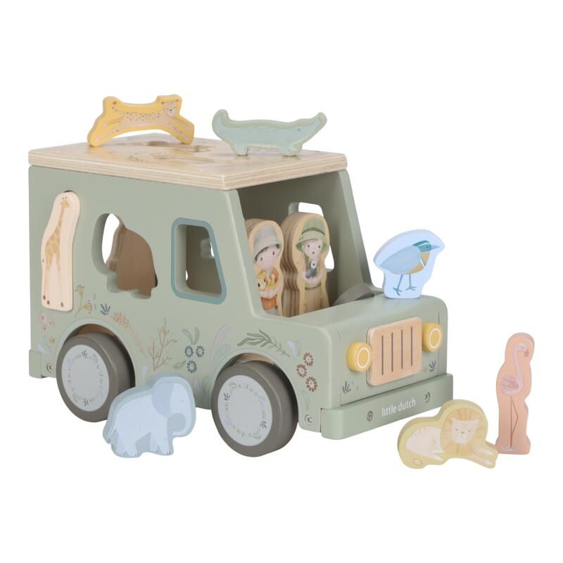 Boite à formes voiture Safari en bois - little dutch
