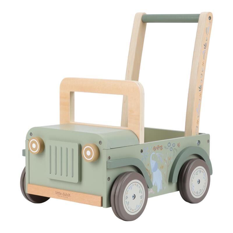 Chariot de marche voiture Safari Friends Bois - little dutch