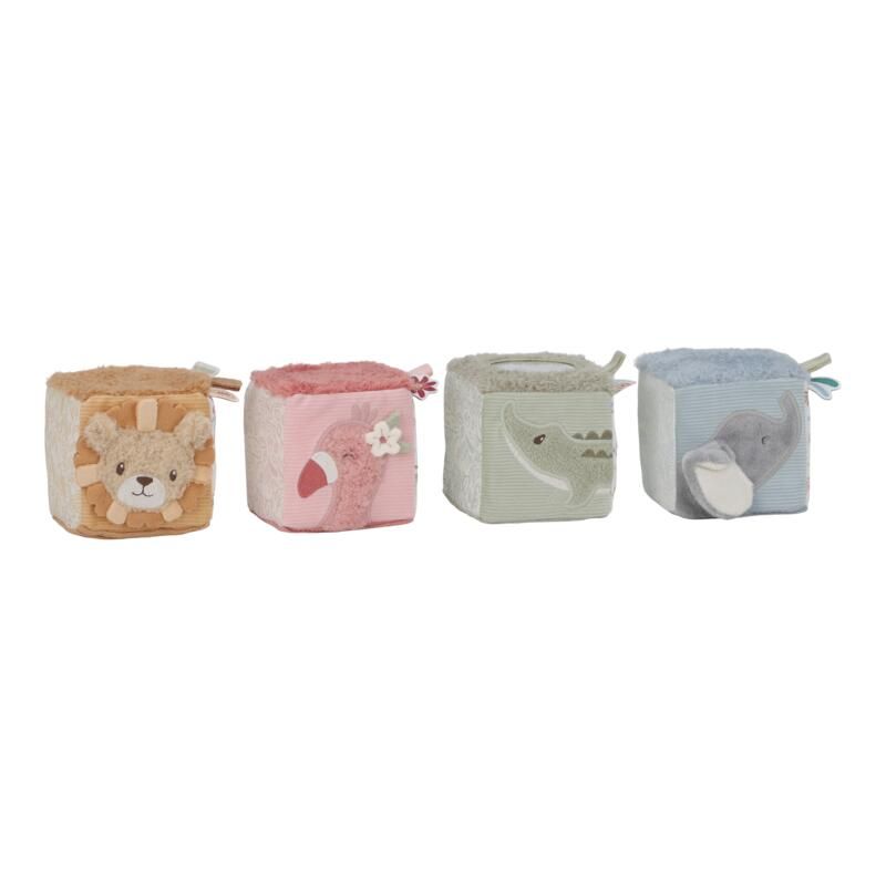 Lot de 4 cubes doux - little dutch
