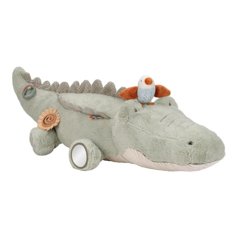 Peluche d'activités Crocodile Safari Friends - little dutch