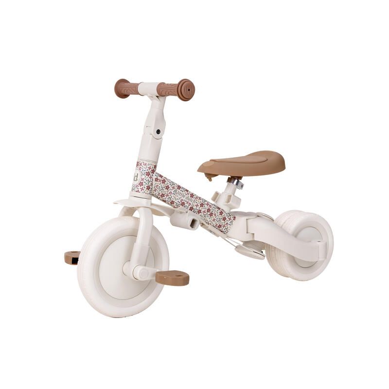 Tricycle 4 en 1 Off White Sunny Flowers - little dutch