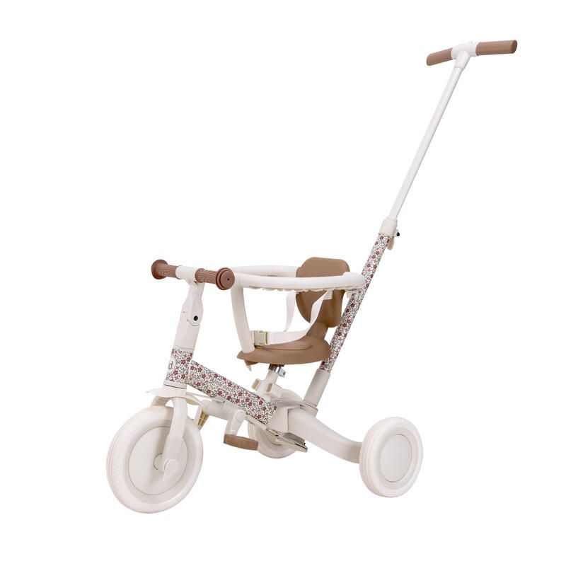 Tricycle 4 en 1 Off White Sunny Flowers - little dutch