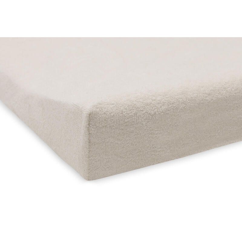 Lot de 2 housses de matelas à langer éponge Basics 50x70cm Wild Rose et Ivory - jollein