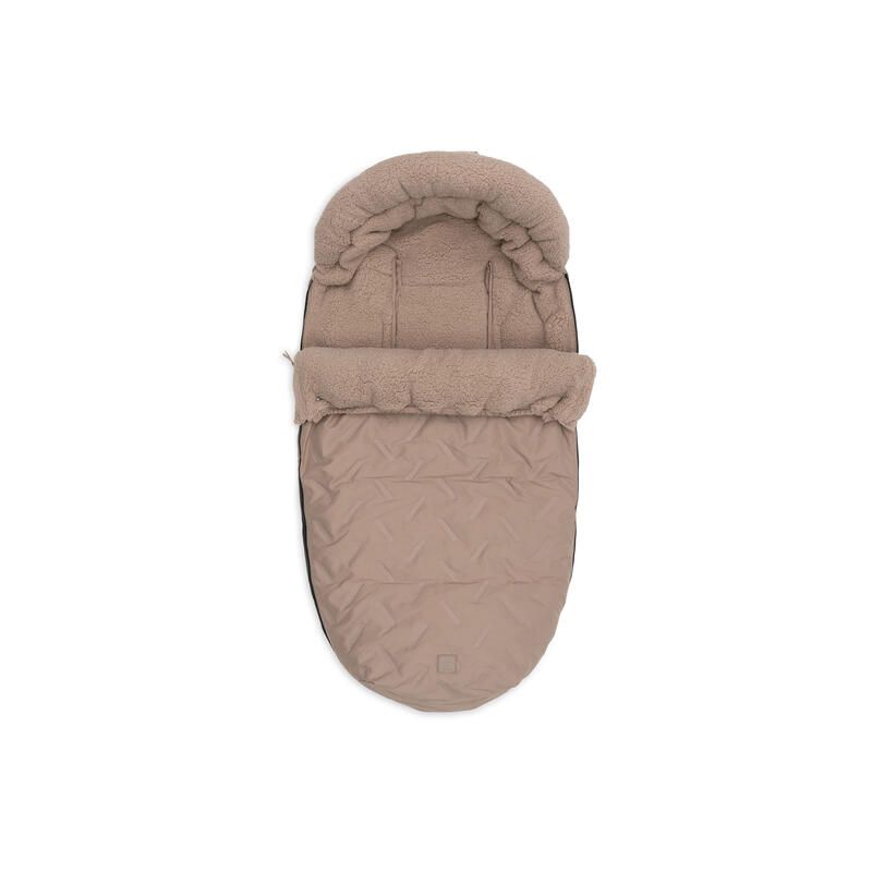 Chancelière Poussette Embossed Milky Coffee - jollein