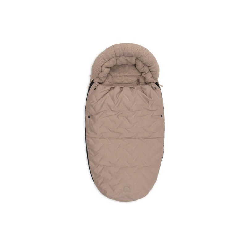 Chancelière Poussette Embossed Milky Coffee - jollein