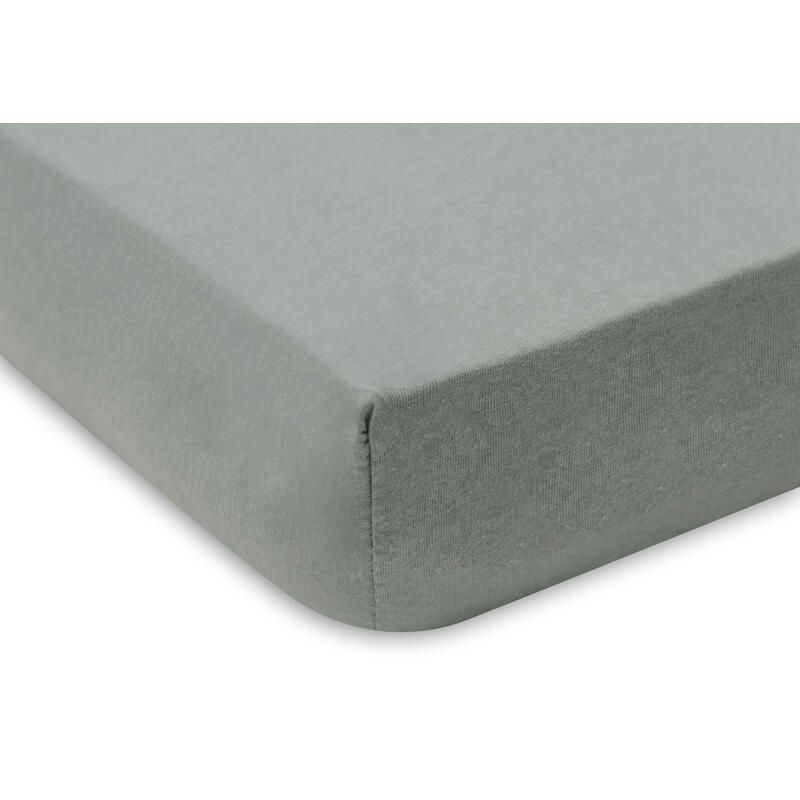 Lot de 2 Drap-housses Jersey 40/50x80/90cm Sea Green et Ivory - jollein