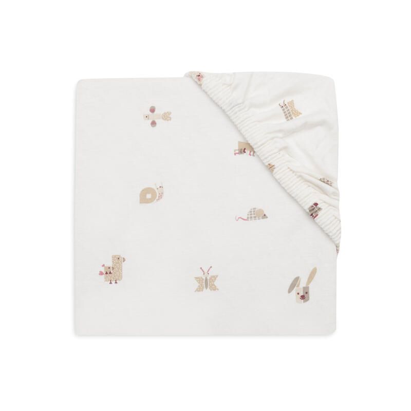 Drap-housse Jersey Animal Friends 40/50x80/90cm - jollein
