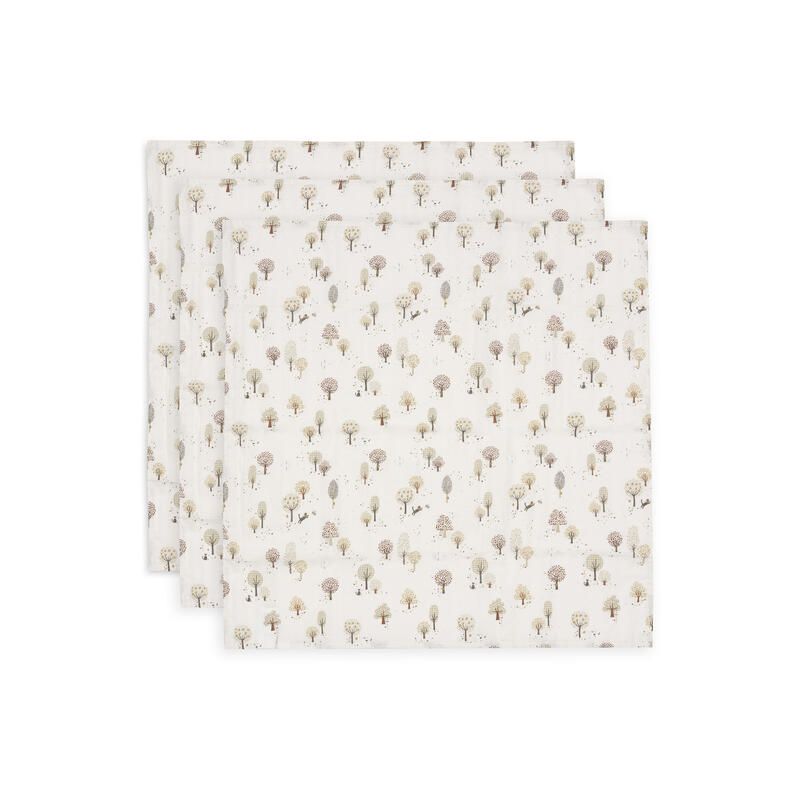 Lot de 3 Langes Gaze de coton Small Tiny Park 70x70cm - jollein