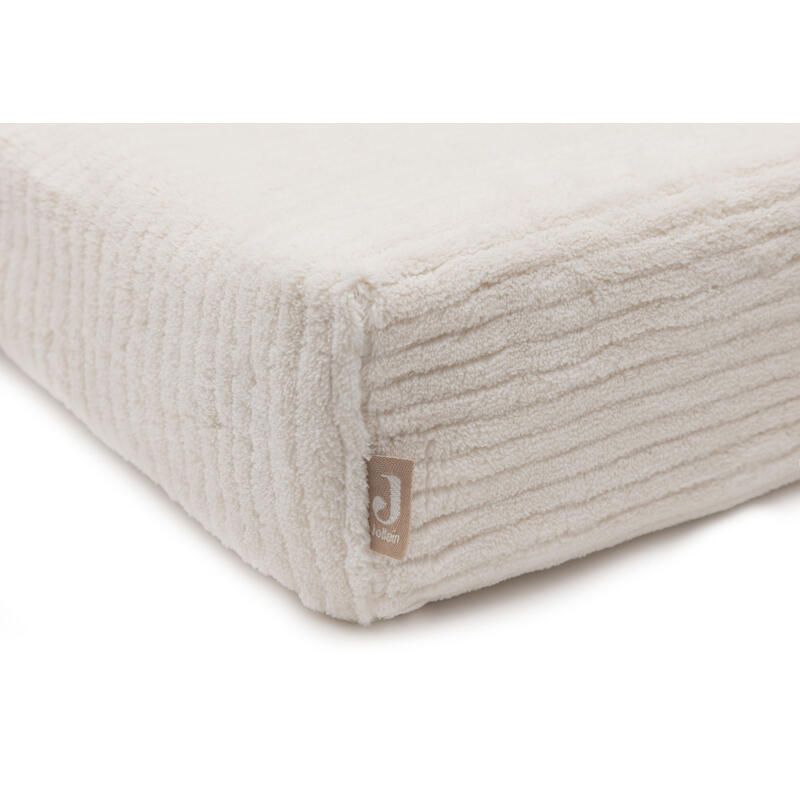 Housse de matelas à langer Cloudy Rib 50x70cm Oatmeal - jollein