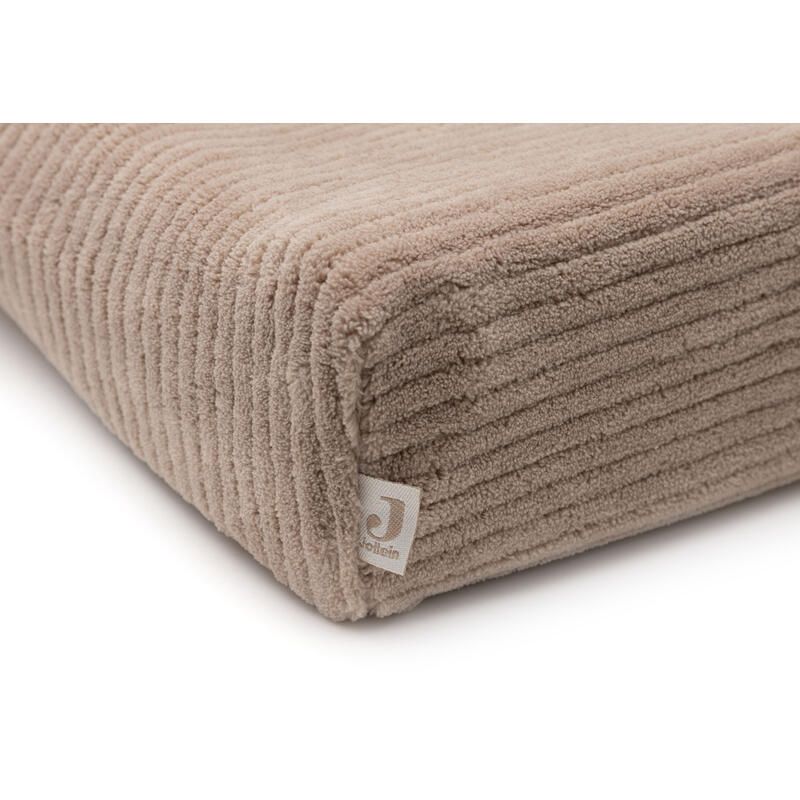 Housse de matelas à langer Cloudy Rib 50x70cm Milky Coffee - jollein