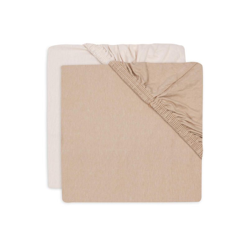 Lot de 2 Drap-housse Jersey Basics 40/50x80/90cm Blush et Wild Rose - jollein