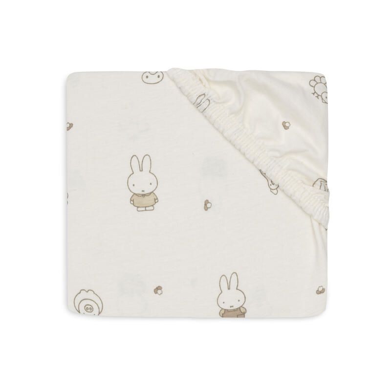 Drap-housse Jersey 60x120cm Miffy Farm  - jollein