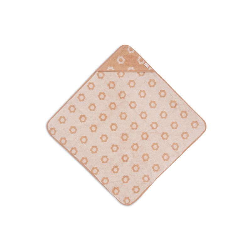Cape de bain éponge Jacquard Flower - jollein