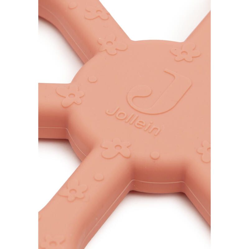 Anneau de dentition Flower Coral Rose - jollein