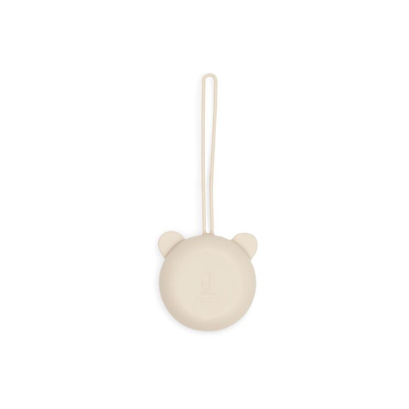 Étui à Sucette en Silicone Basics Ø7cm Sand - jollein