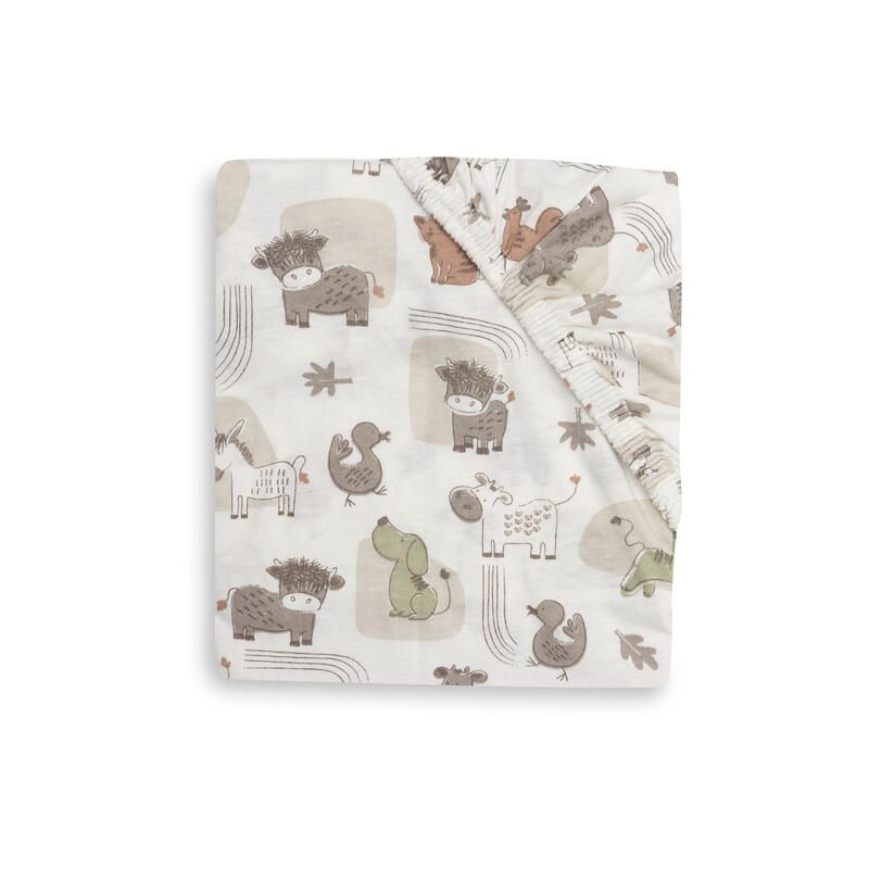 Drap-housse Jersey Barn Buddies 40-50 x 80-90cm Multicolore - jollein