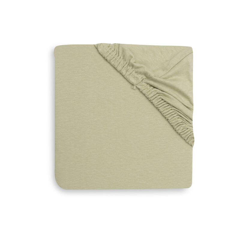 Drap-housse Jersey Basics 40-50 x 80-90cm Matcha - jollein