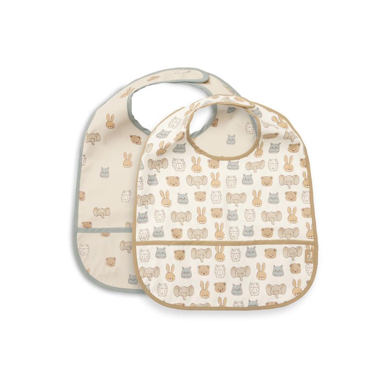 lot de 2 bavoirs Imperméable Jollies Multicolore - jollein