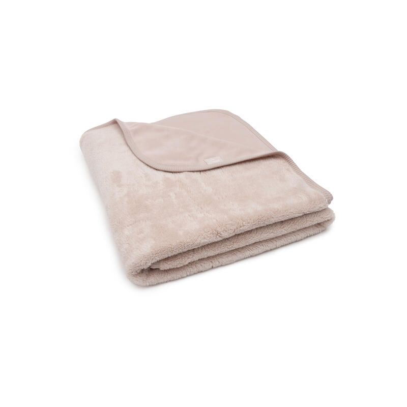 Couverture Sherpa/Jersey Basics 100x150cm Silk Rose - jollein