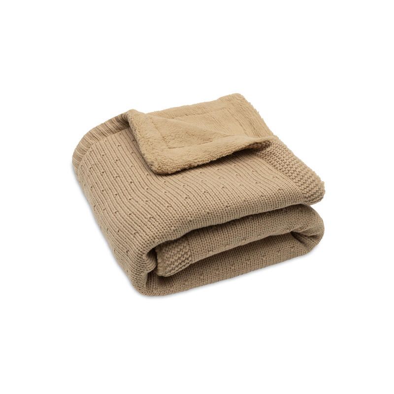 Couverture berceau Fluffy Sprinkle Knit 75x100cm Hazel - jollein