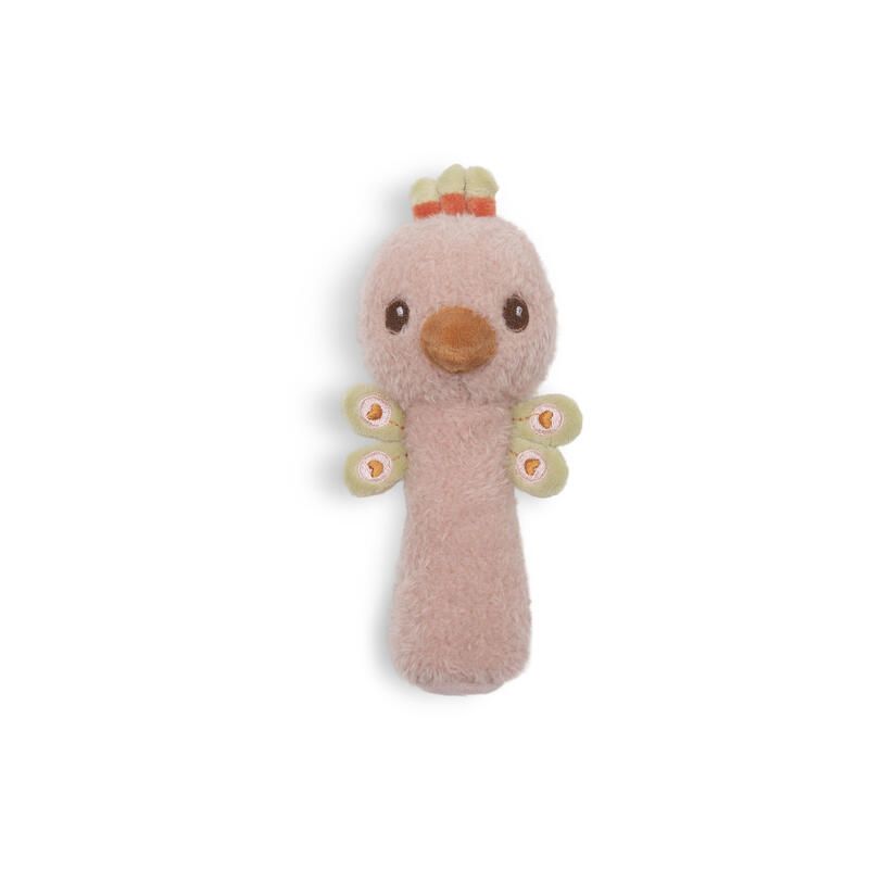 Hochet Peacock Pavie Soft Plumes Multicolore - jollein