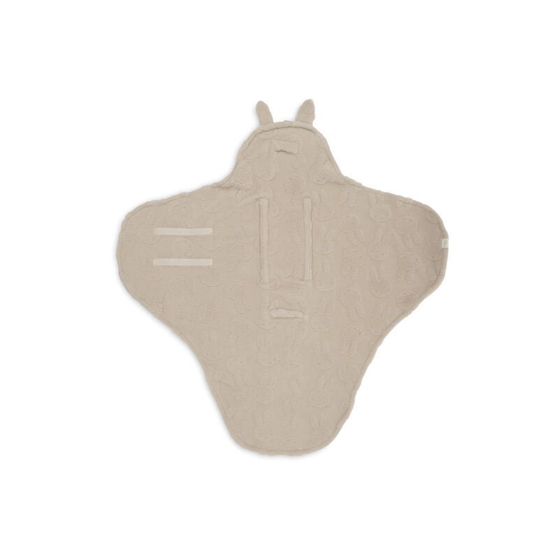 Couverture portefeuille Jacquard Teddy Miffy Sand - jollein