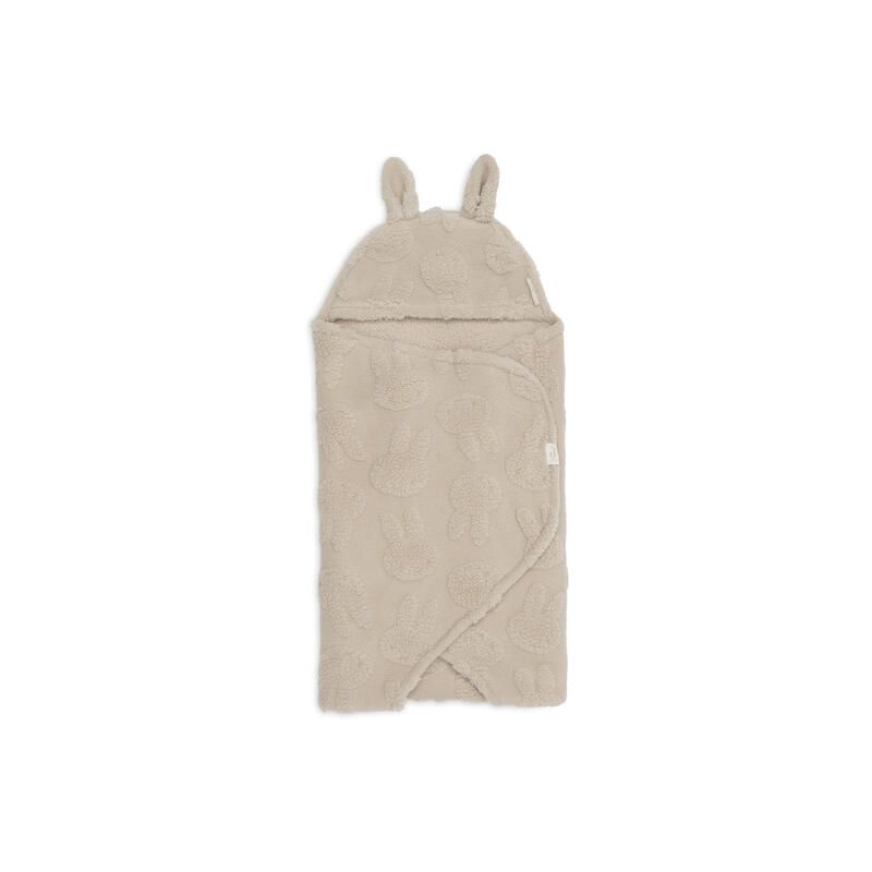 Couverture portefeuille Jacquard Teddy Miffy Sand - jollein