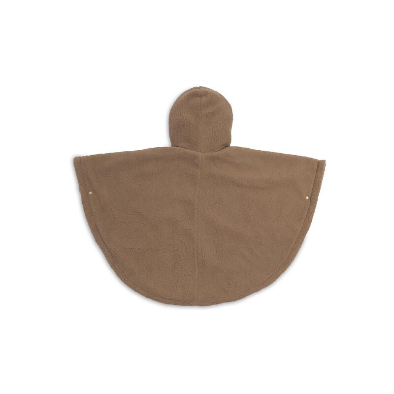 Poncho Curle Dark Hazel - jollein