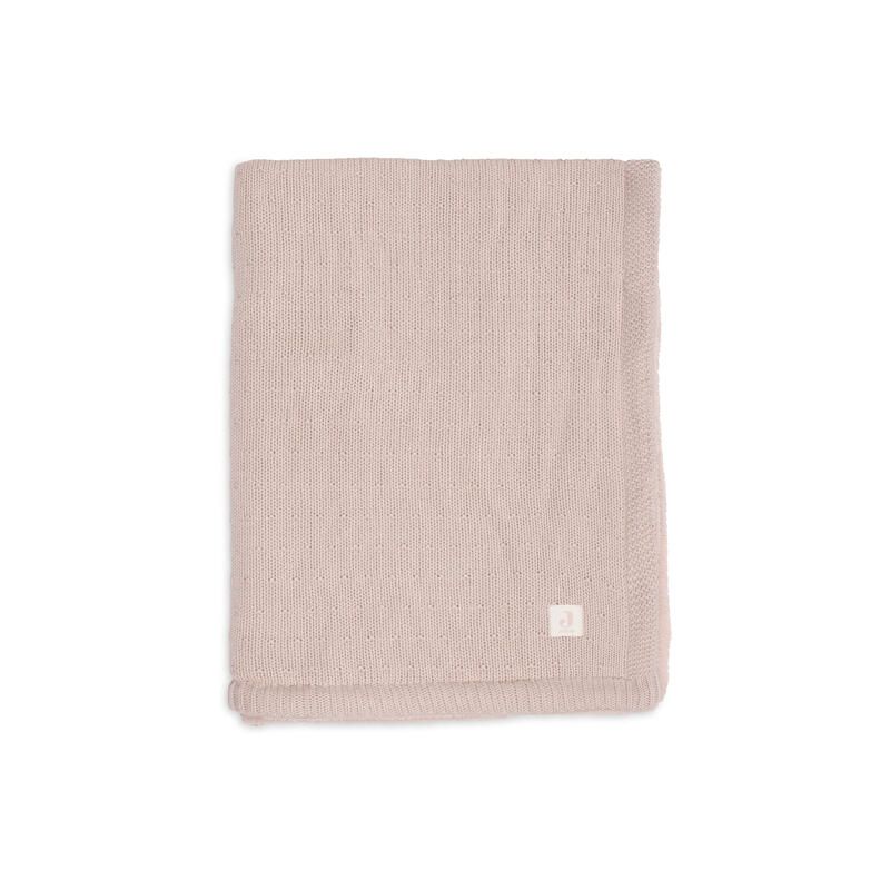 Couverture berceau Fluffy Sprinkle Knit 75x100cm Silk Rose - jollein