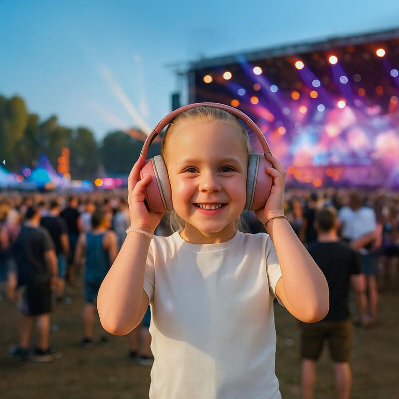 Casque antibruit évolutif Rose - zazu