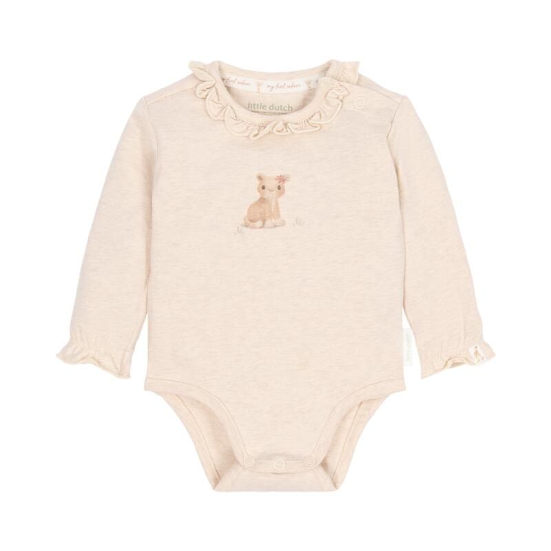 Body manches longues Vanilla Melee 0m Beige - little dutch