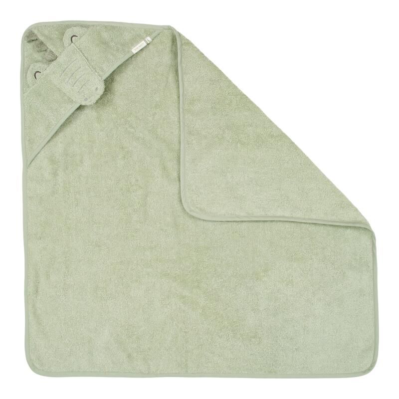 Cape de bain 75x75cm Crocodile Vert - little dutch