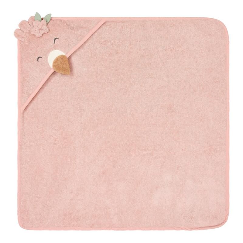 Cape de bain 75x75cm Flamant Rose - little dutch