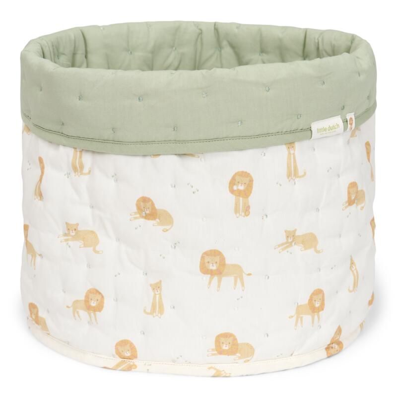 Grand panier de commode rond réversible Safari Leo - little dutch