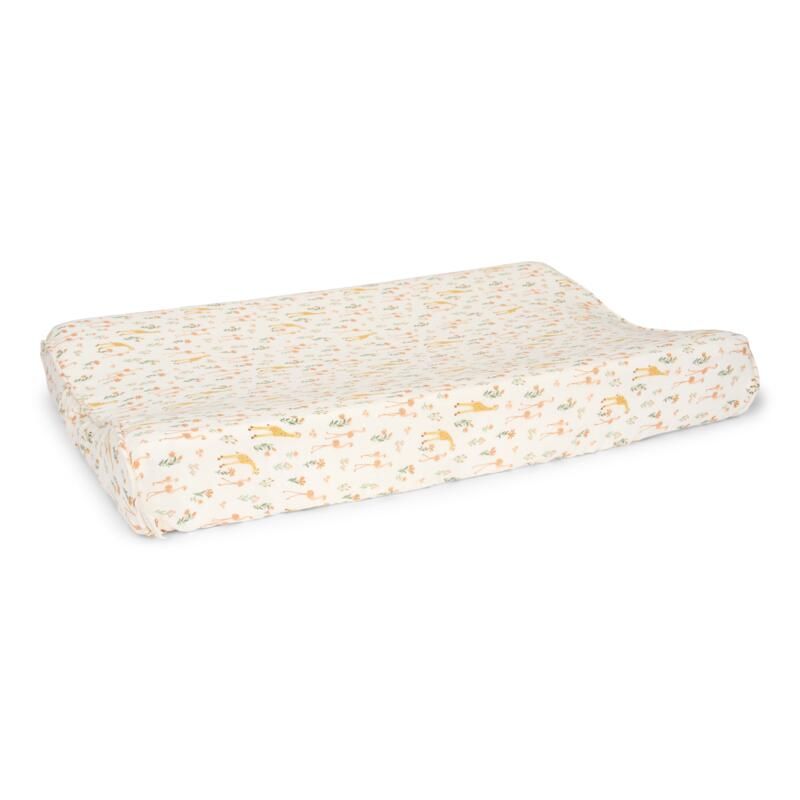 Housse pour matelas à langer gaze de coton Blooming Safari - little dutch
