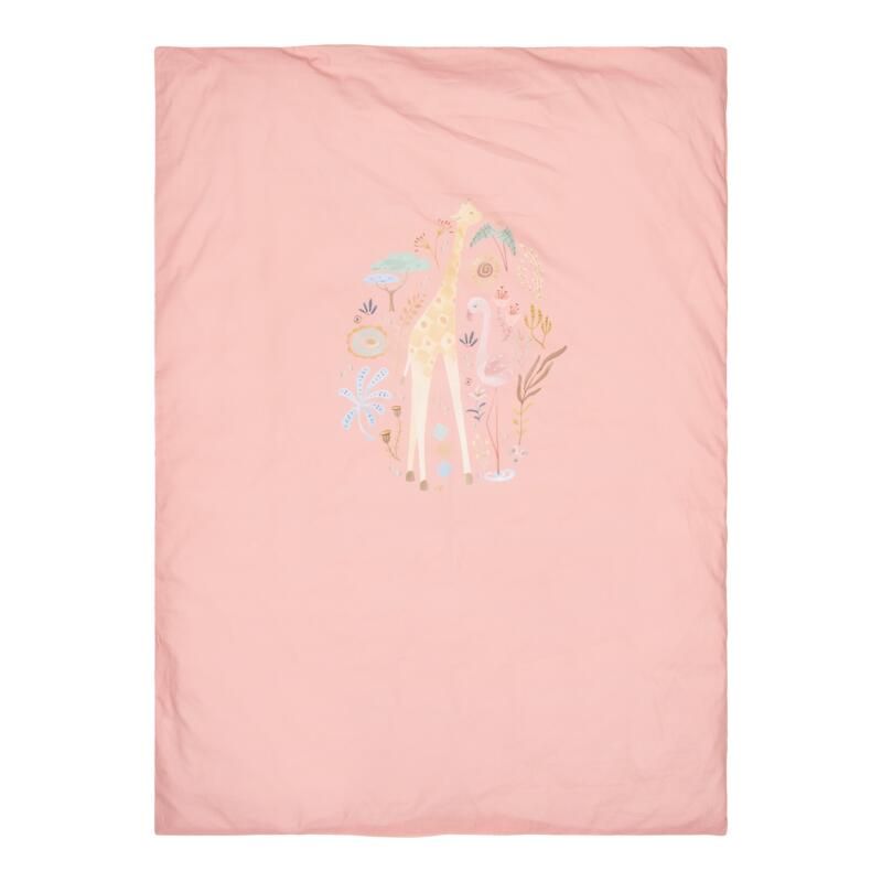 Housse de couette lit réversible enfant + taie 120x150cm Blooming Safari - little dutch
