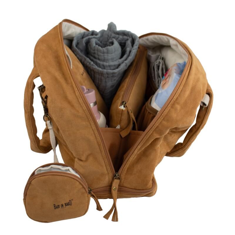 Sac à langer doudoune Camel - baby on board