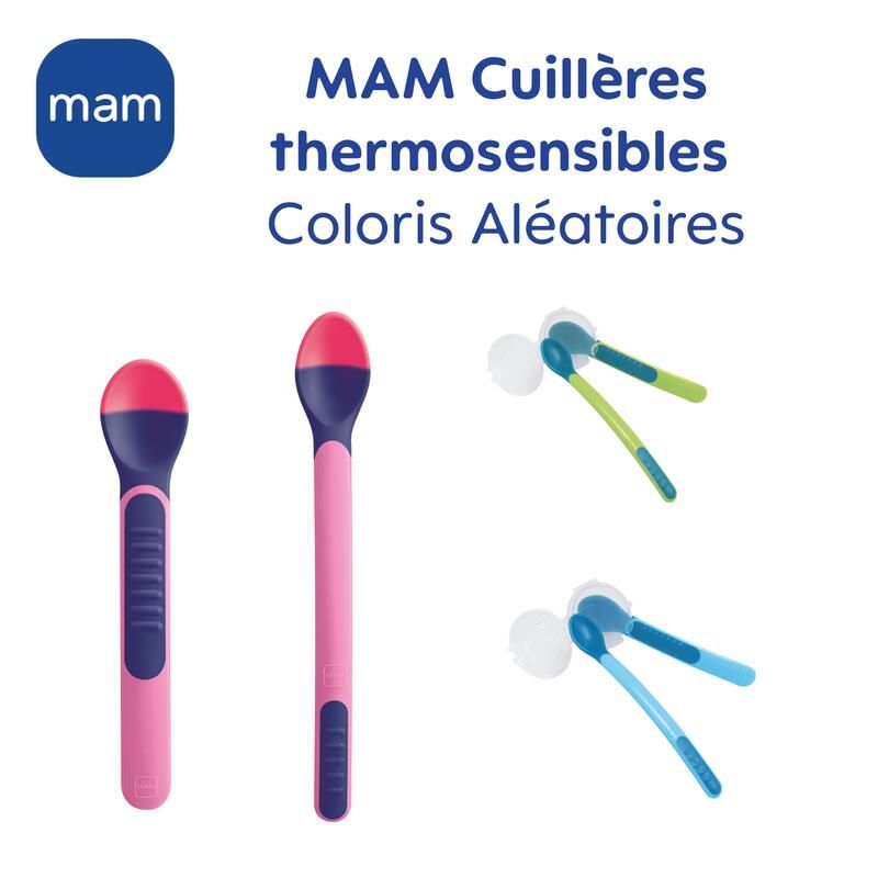 Lot de 2 Cuillères Thermosensibles - mam
