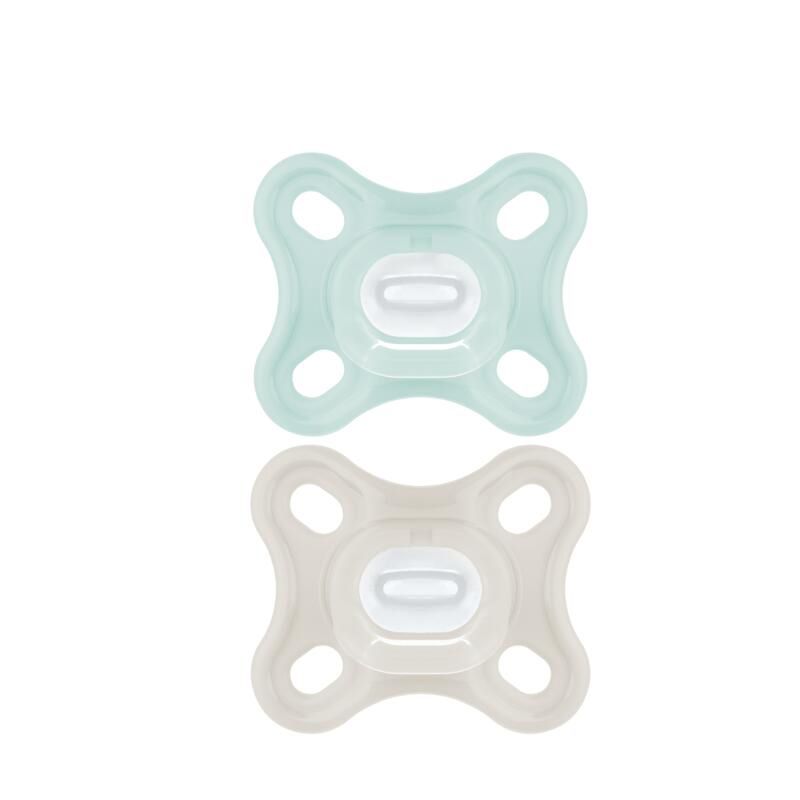 Lot de 2 Sucettes Comfort 0-2m Bleu - mam