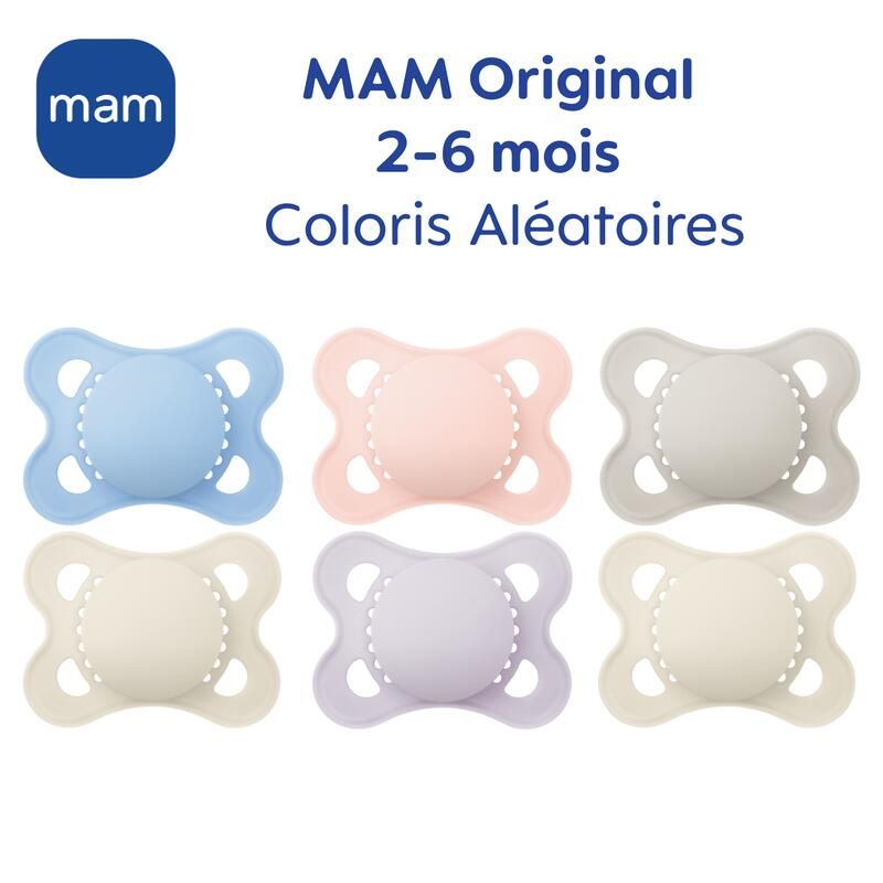 Lot de 2 Sucettes Original 2-6m - mam