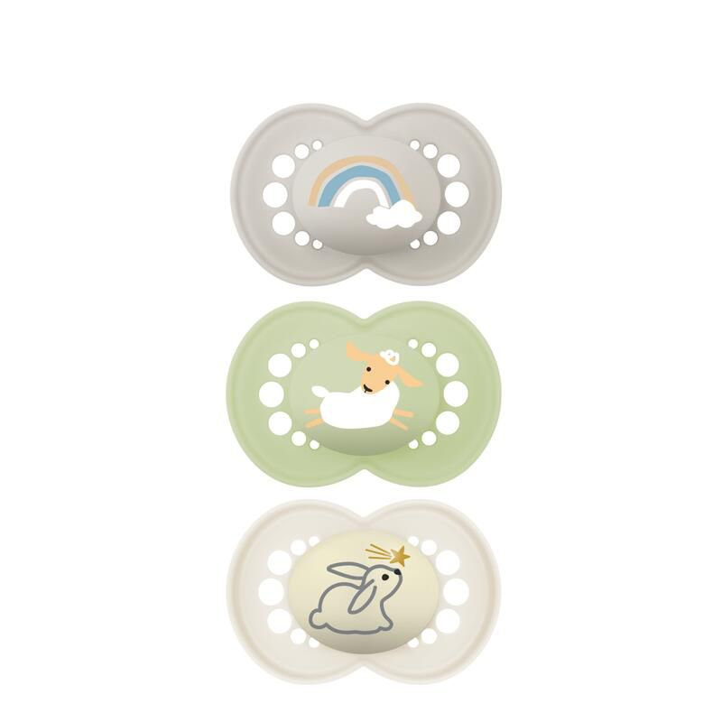 Lot de 3 Sucettes Original 18m+ Beige - mam