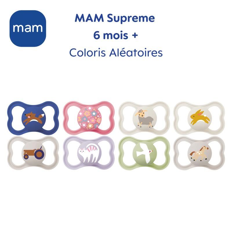 Lot de 2 Sucette Supreme 6m+ - mam